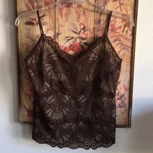 THE LIMITED STRETCH LACE CAMI TANK TOP BODYCON TOP CAMISOLE S